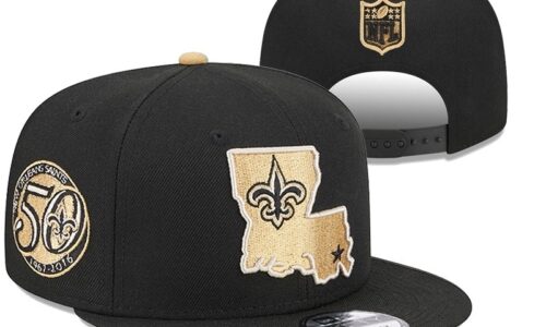 NFL New Orleans Saints 9FIFTY Snapback Adjustable Cap Hat-638370639418137623